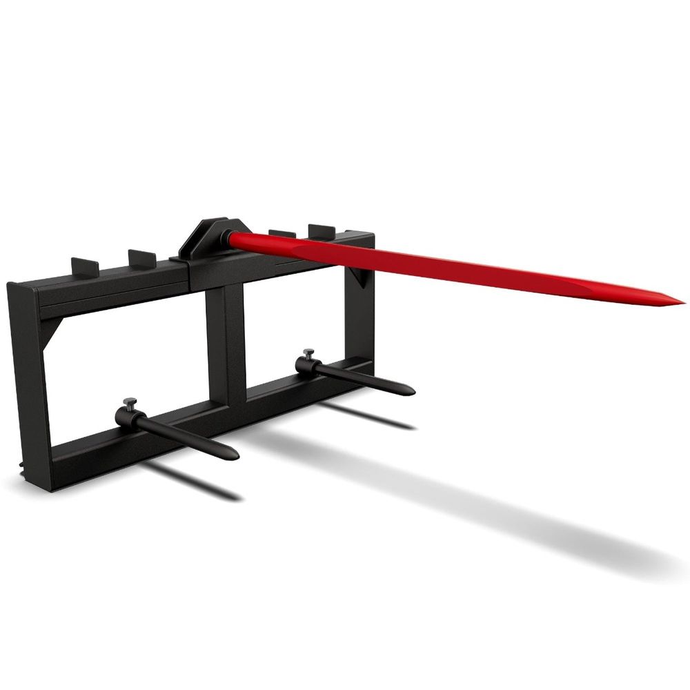 Point Hay Bale Spear Attachment 49'' Tractor Skid Steer Loader Quick Tach