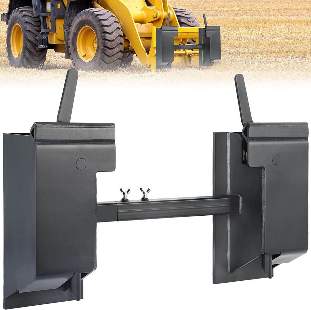 Quick Attach Adapter Skid Steer Attachment Universal Skid Steer Quick Tach Conversion Adapter Plate Compatible for Kubota Bobcat