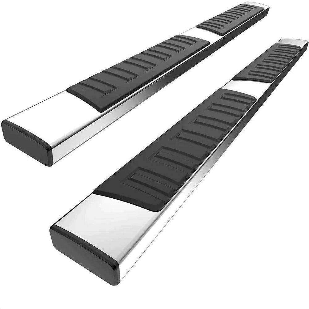 6" Running Boards For 19-26 Silverado/ Sierra 1500 Double Cab, 20-26 2500HD 3500HD