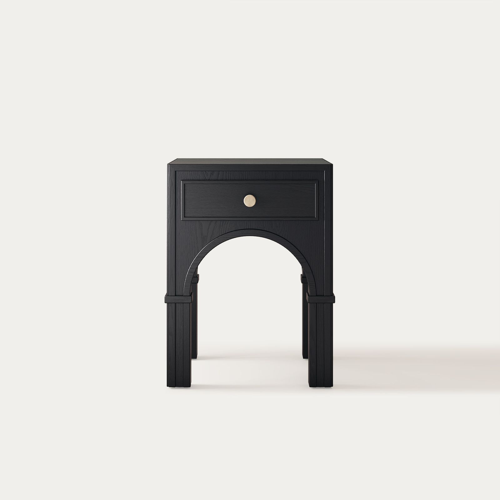 激レア！nendo スツール　wind ブラック SWEDESE製 Solvind 18 inch Black Solid Oak Side Table | HERNEST