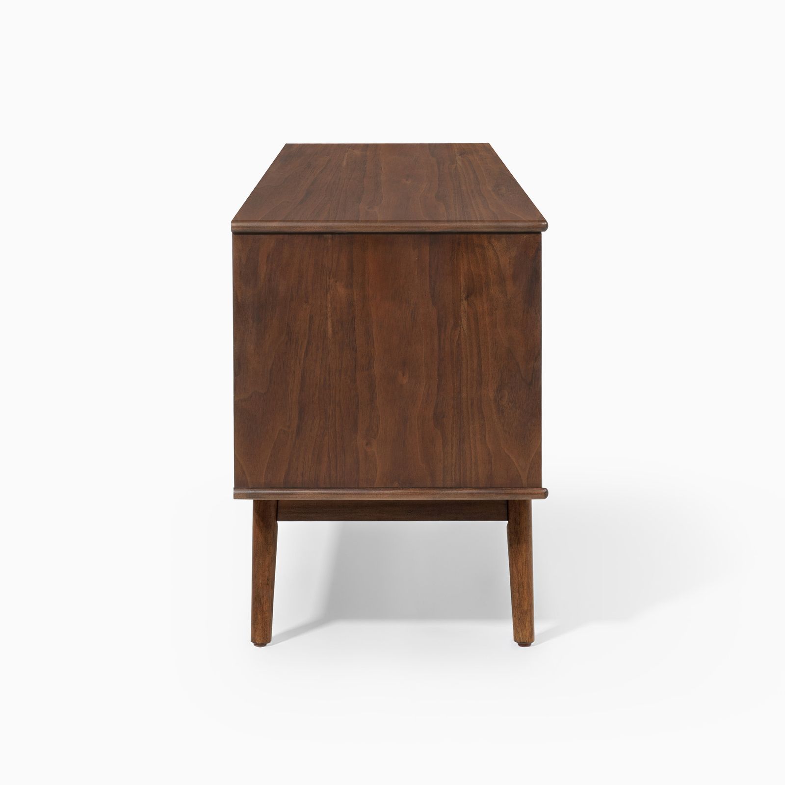 Aldric 84 inch Walnut Glass Door TV Stand | HERNEST Aldric 84 inch Walnut Glass Door TV Stand | HERNEST