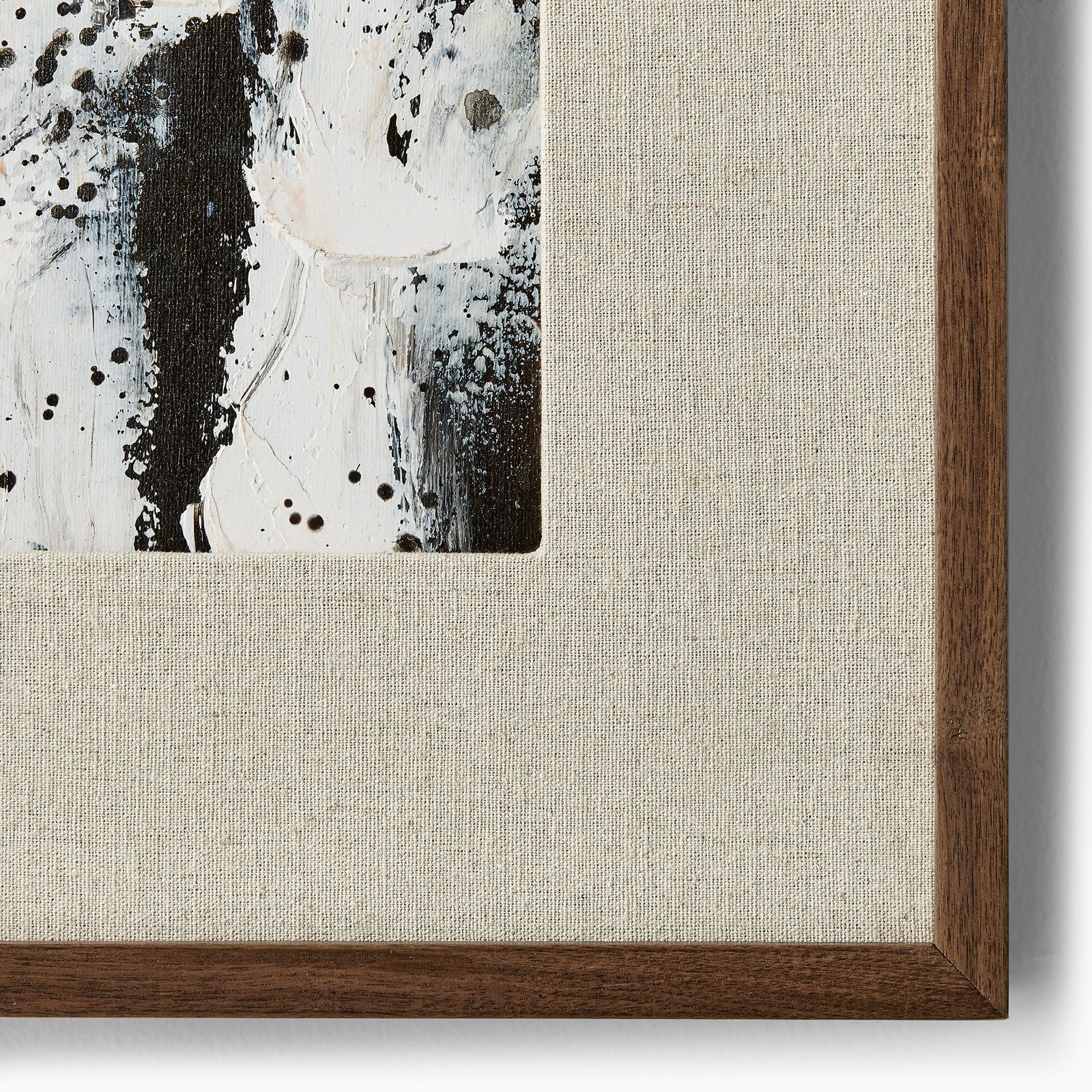 ウッドウォールアート(930×480・1) Amber Hand Painted Wall Art with walnut solid wooden frame | HERNEST