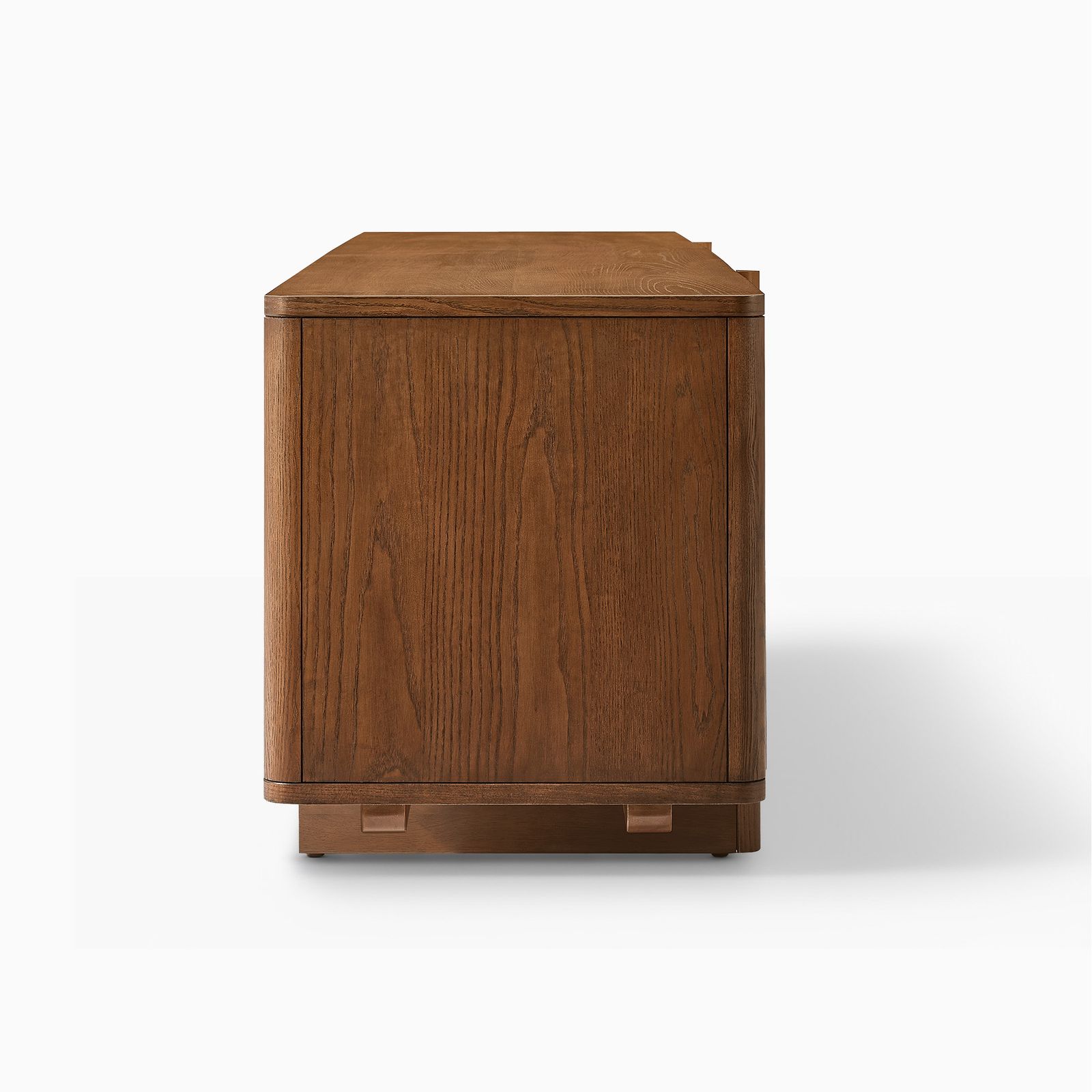 Sabina 84 inch Brown TV Stand with Adjustable Shelves and Solid