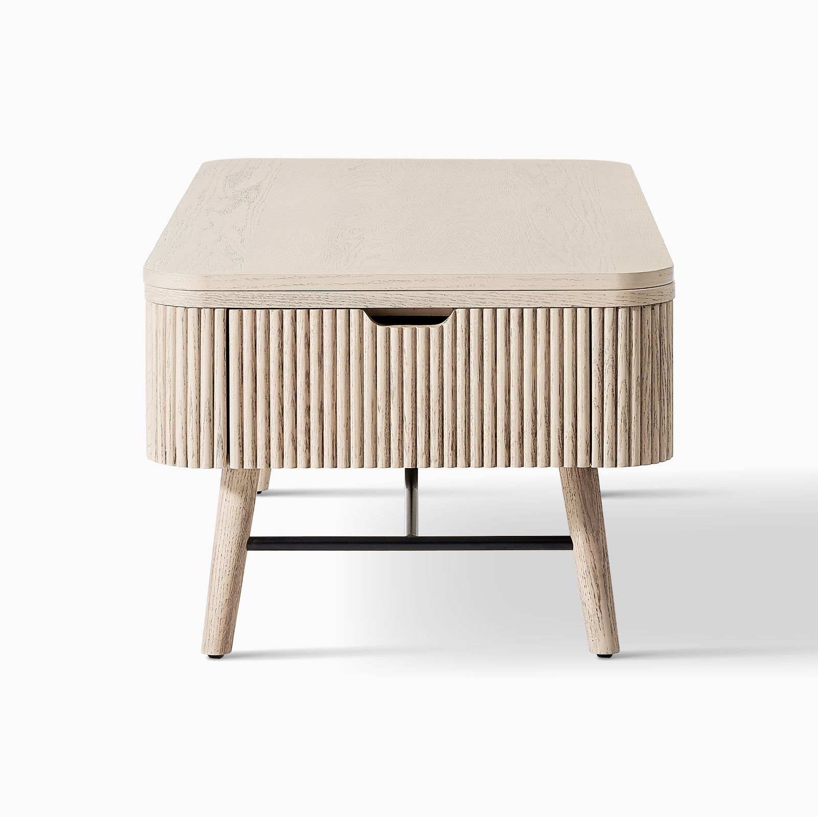 Magnus 47 Inch Lift-Top Coffee Table | Whitewashed Oak Coffee