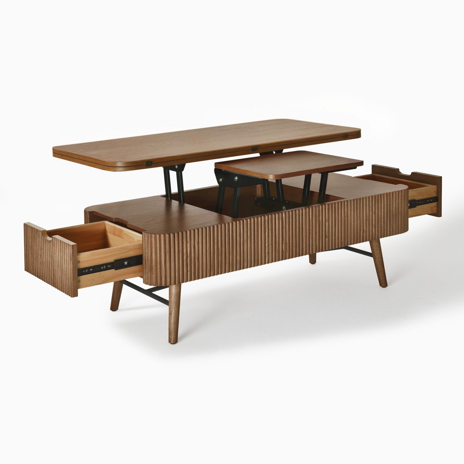 BI OAK DRAWER TABLE【LIFE FARNITURE】 机・テーブル BI OAK DRAWER TABLE【LIFE FARNITURE】