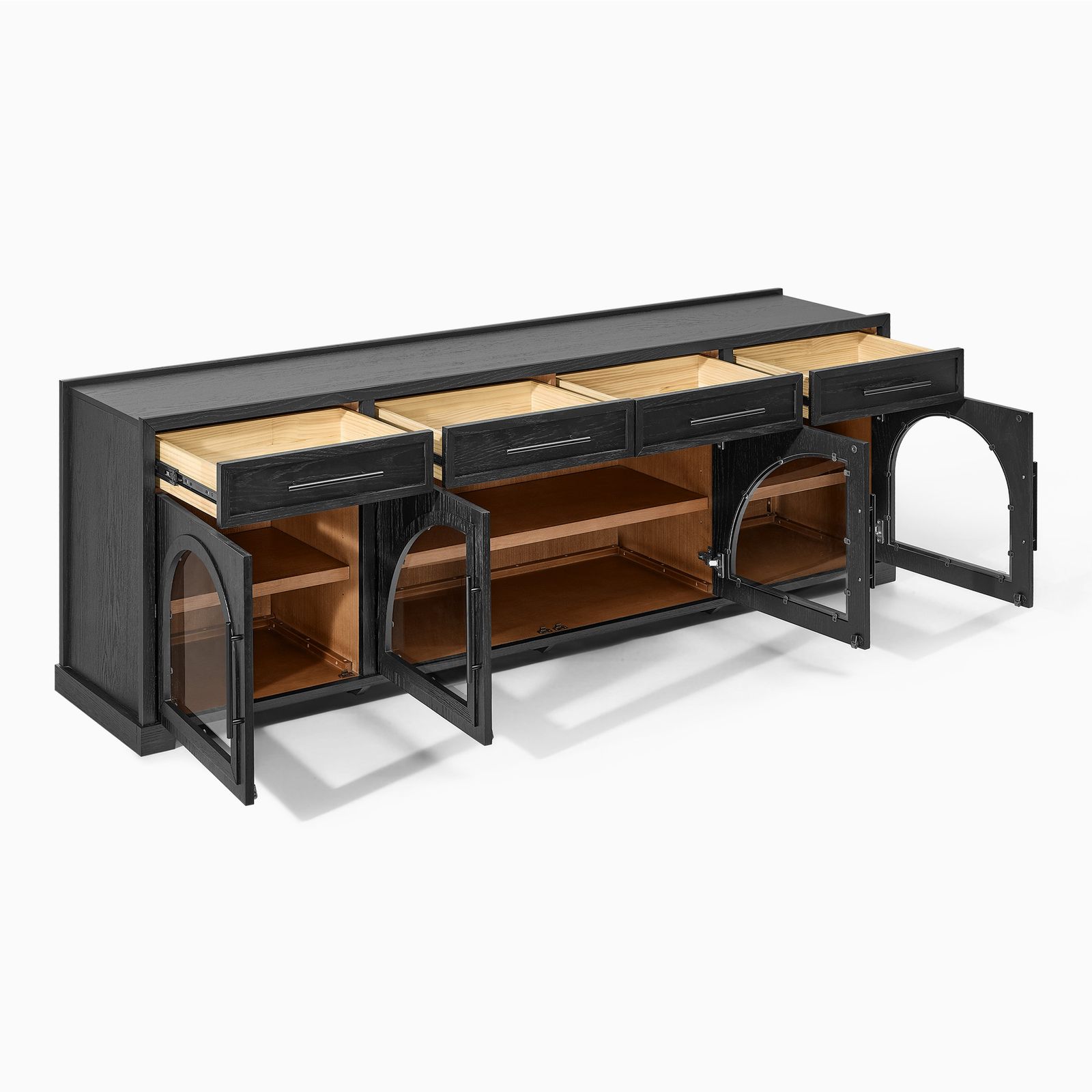 モダン・ジャズ・オール・スターズ / テレビ・アンド・スクリーン・ヒット LP Jardine 84 inch Black Arched TV Stand with 4 Drawers & Adjustable