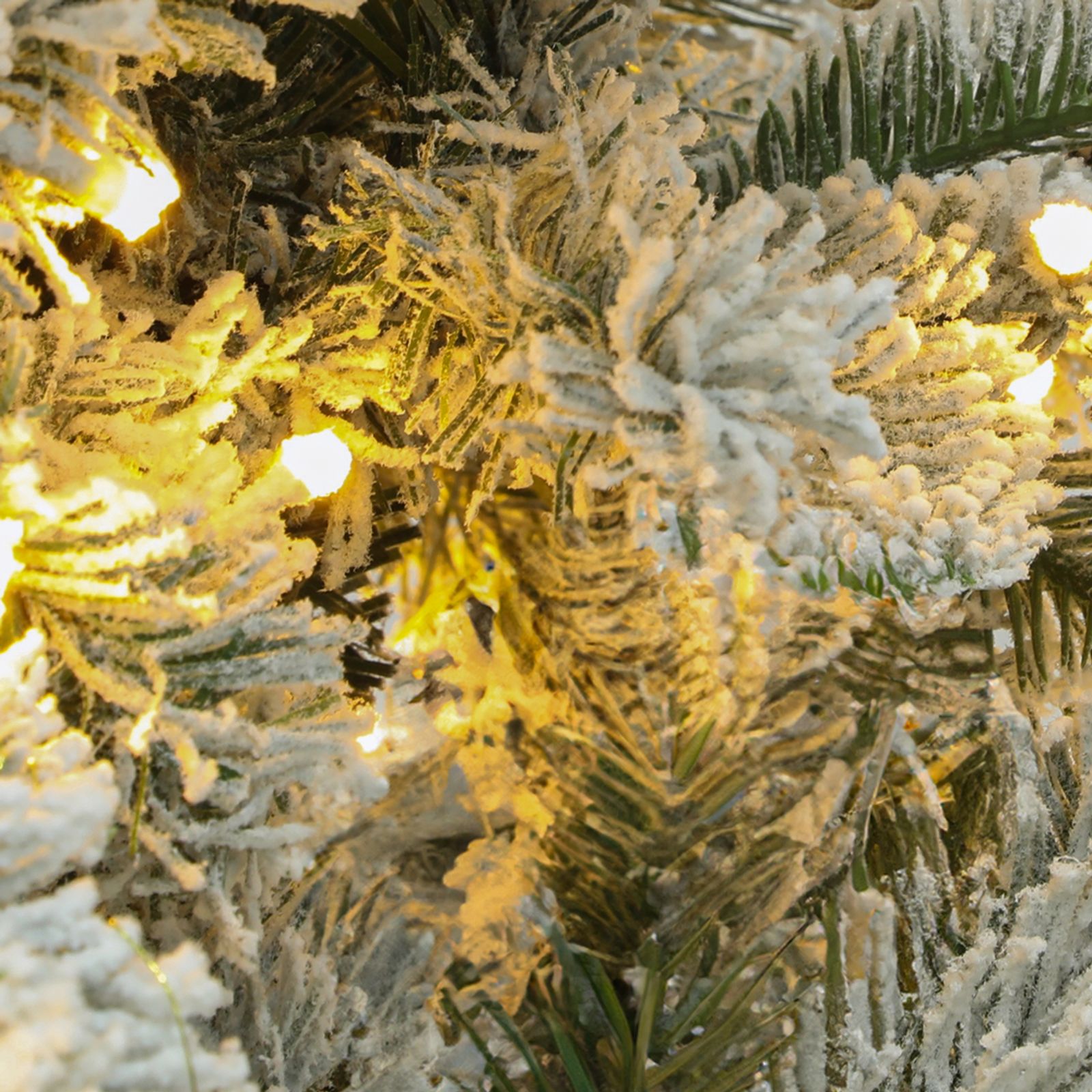 Yitahome | 6.5 FT White Flocked Christmas Tree with 760 Thickened
