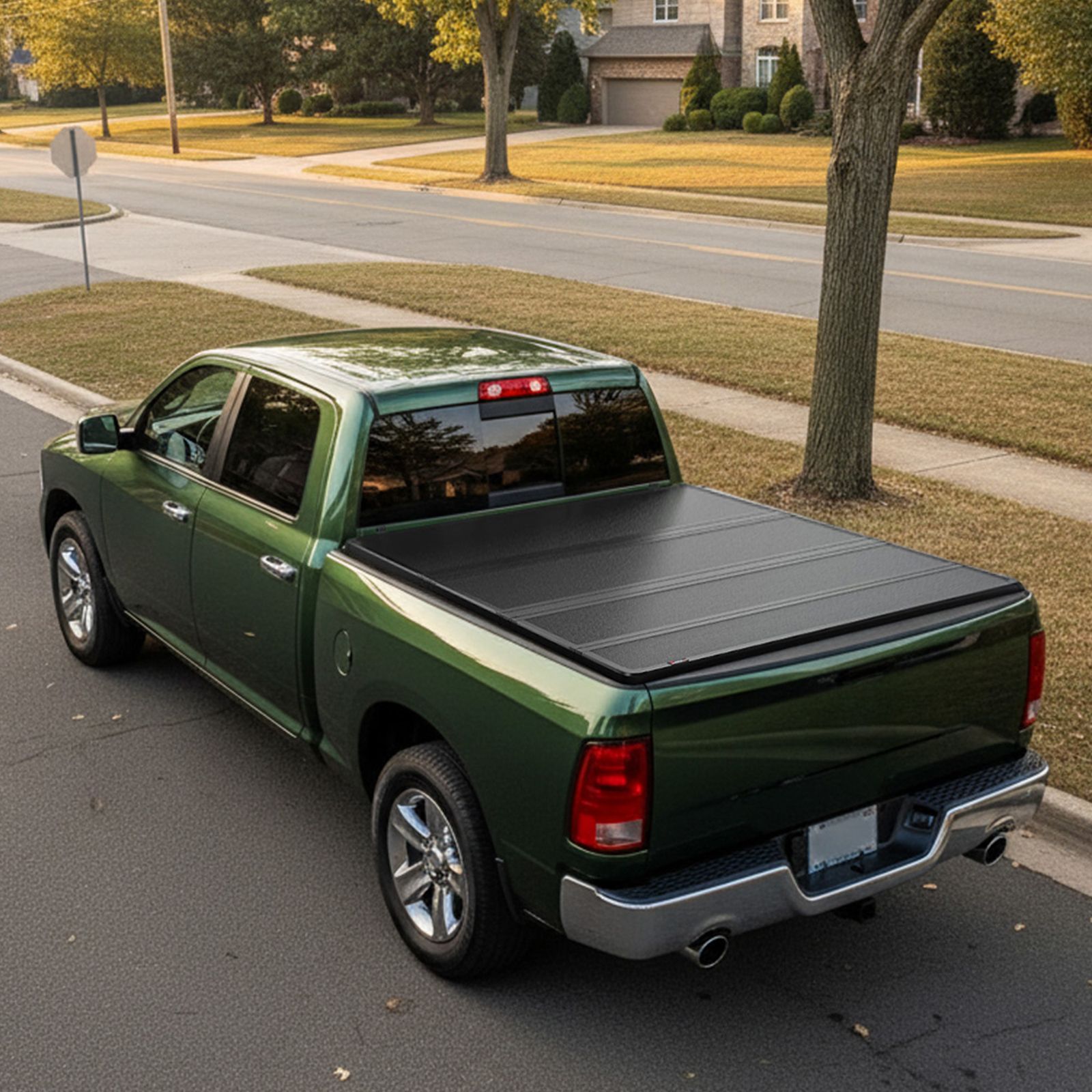 YITAMOTOR Quad Fold Hard Tonneau Cover for Dodge Ram 1500 (2009