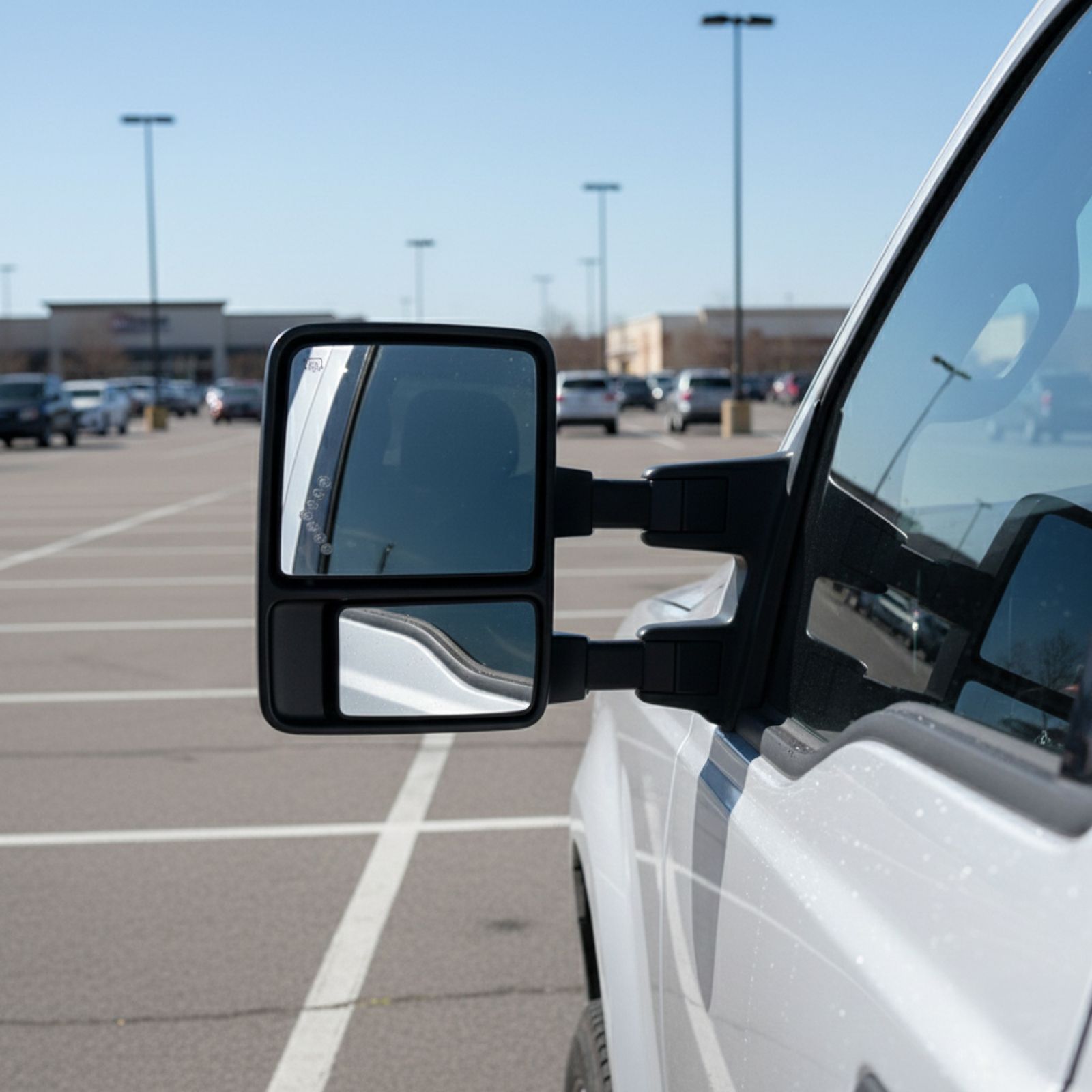 Auto Dynasty Towing Mirror For Ford F250 F350 F450 F550 Super Duty 2008-2016 - Power Adjust, Heated, LED Signal
