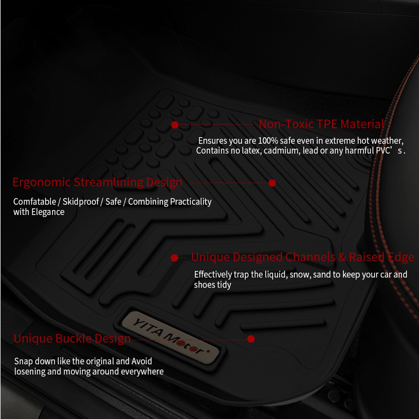 YITAMOTOR® 2017-2025 Mazda CX-5 Cargo Liner Floor Mats, All