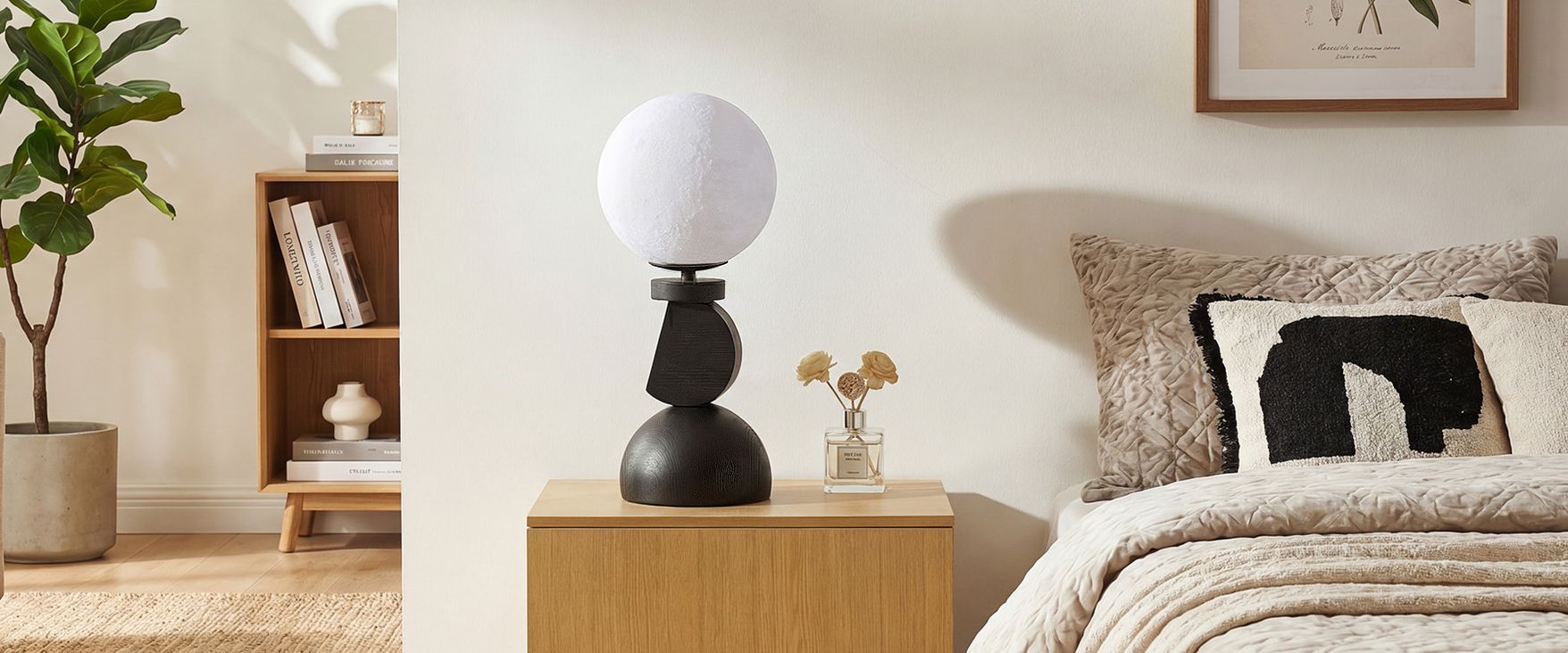 moon shade floor and table lamp set of 2