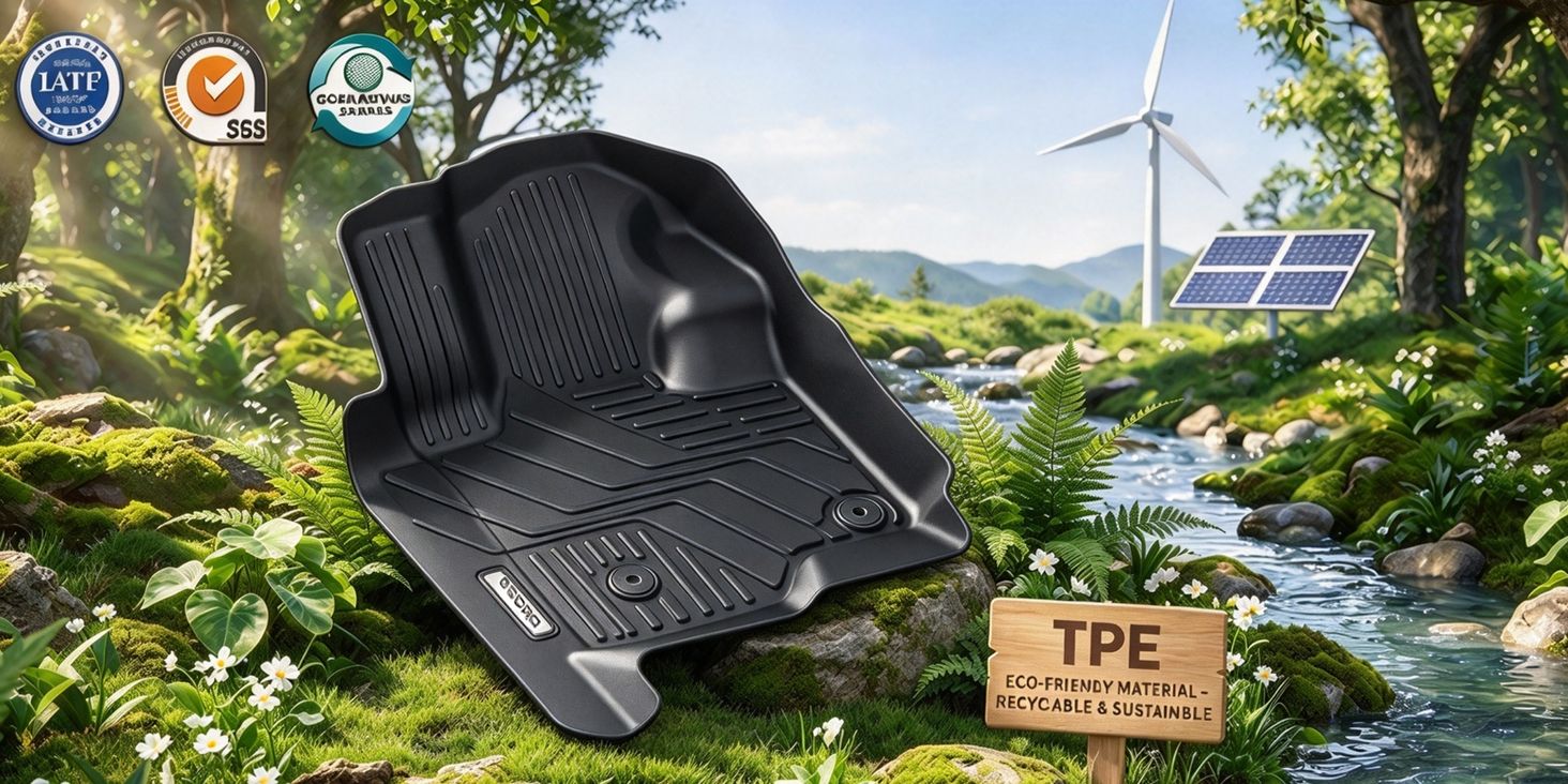All-Weather TPE Floor Mats & Cargo Liner for 2024-2026 Toyota Grand Highlander w/ Subwoofer 7 Seat (Include Hybrid), Custom Fit Backrest Mat