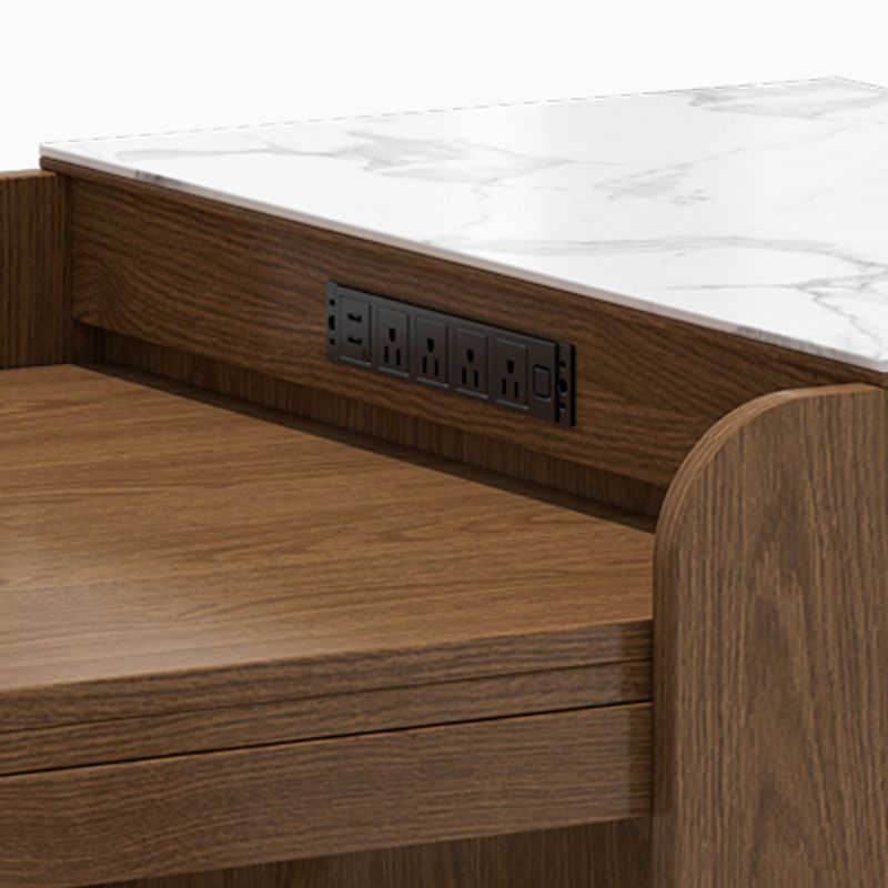 Experience the convenience of a built-in charging station.