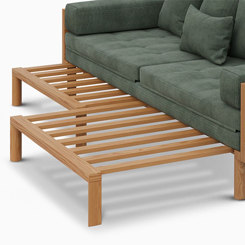 solid wood pull out sofa bed