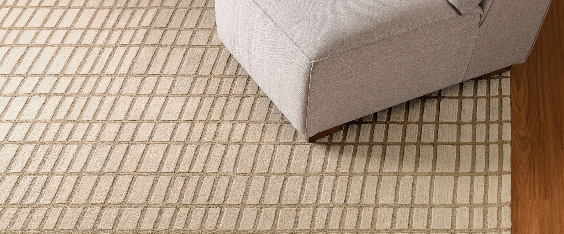 100% wool hand-knotted tufted rug with grain pattern modern style for living room bedroom