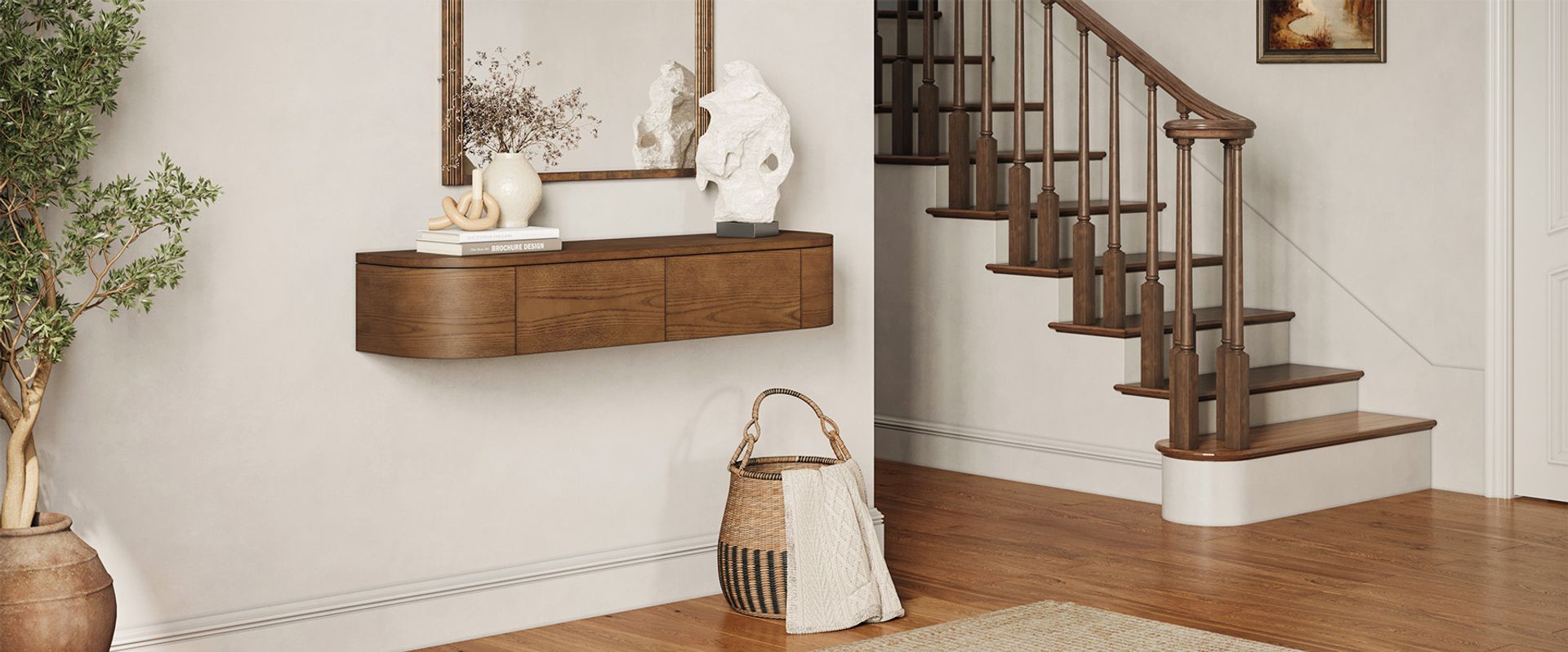 Custom Inbuilt Floating Console Table Viggo 47