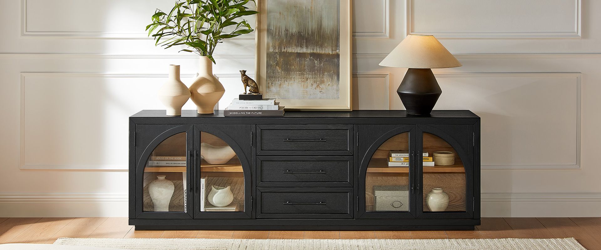 Black Oak TV Stand