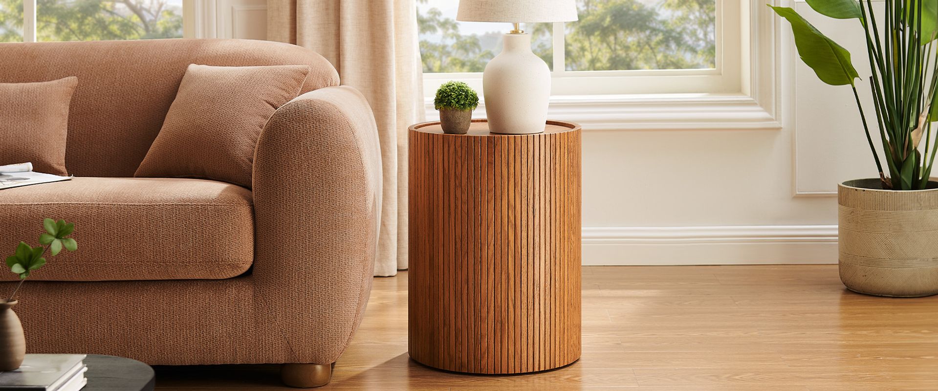 Solid Oak Side Table