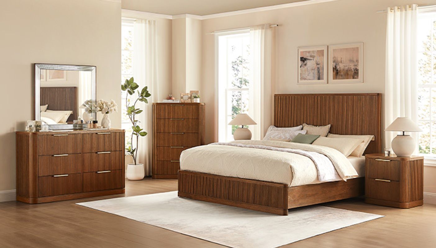 brown dresser set Feddinger - Dresser