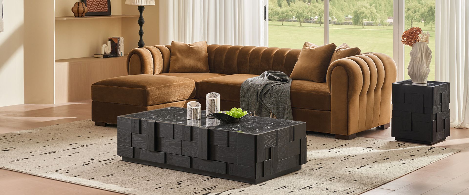 velvet modular sectional sofa 
