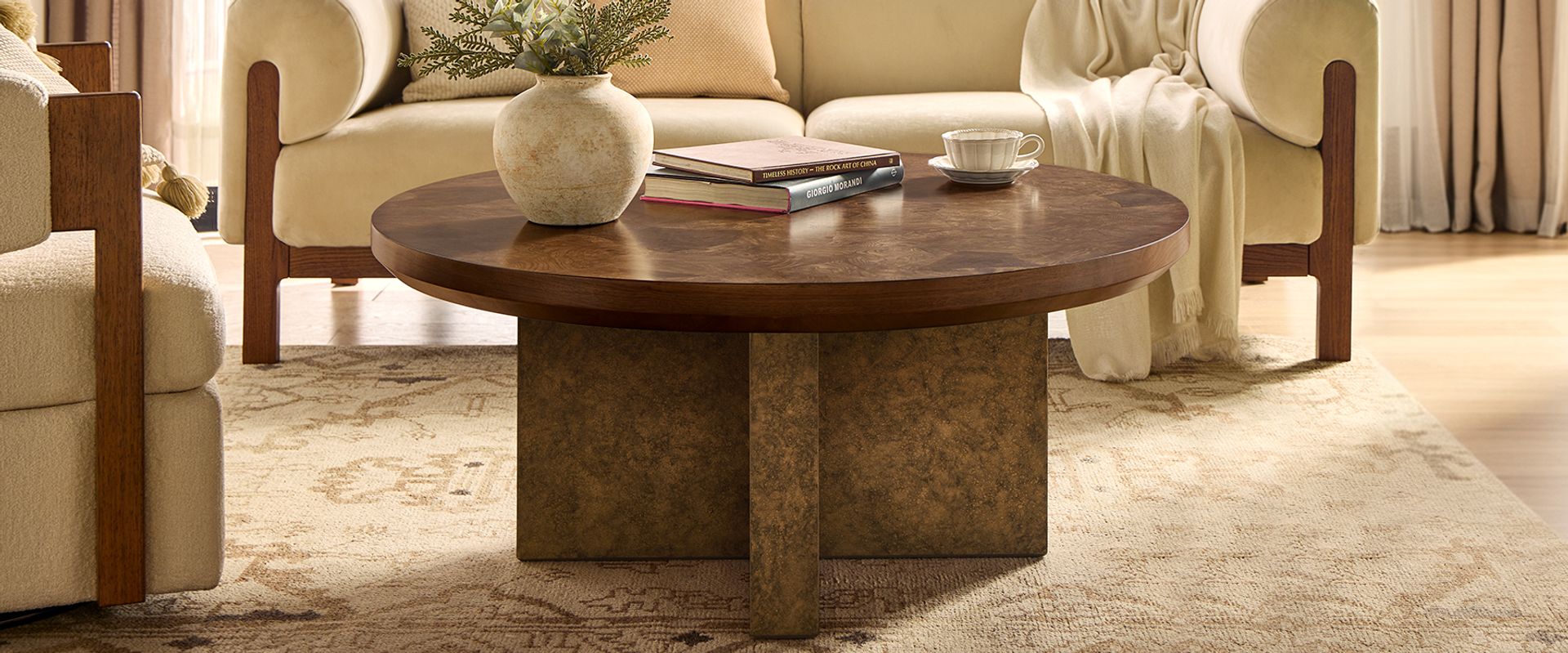 Burl Coffee Table