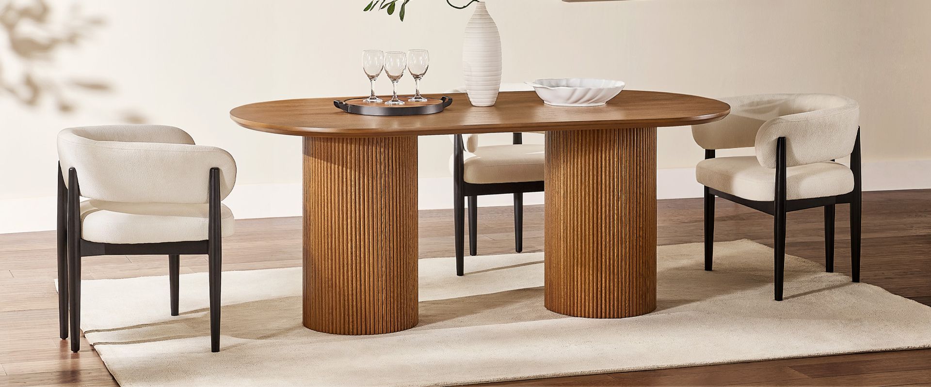 oval dining table for 6