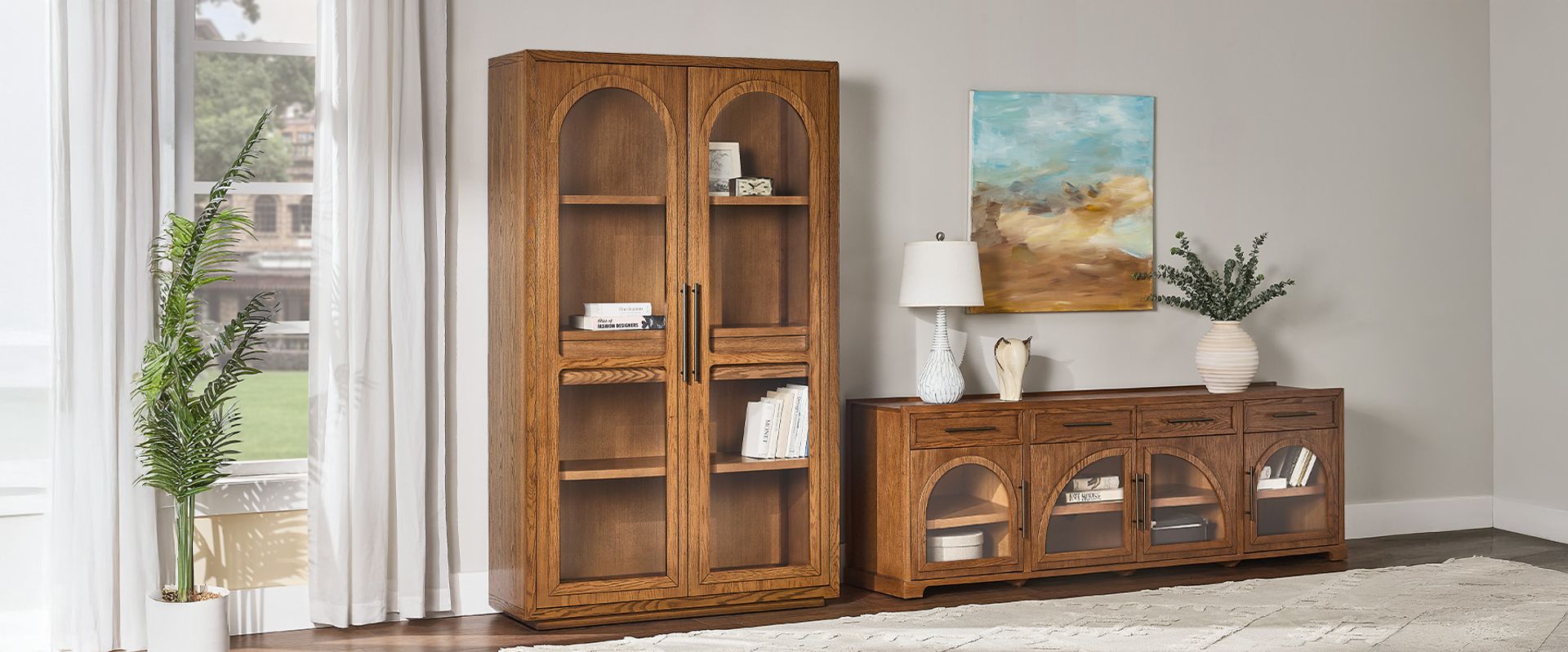 glass display cabinet