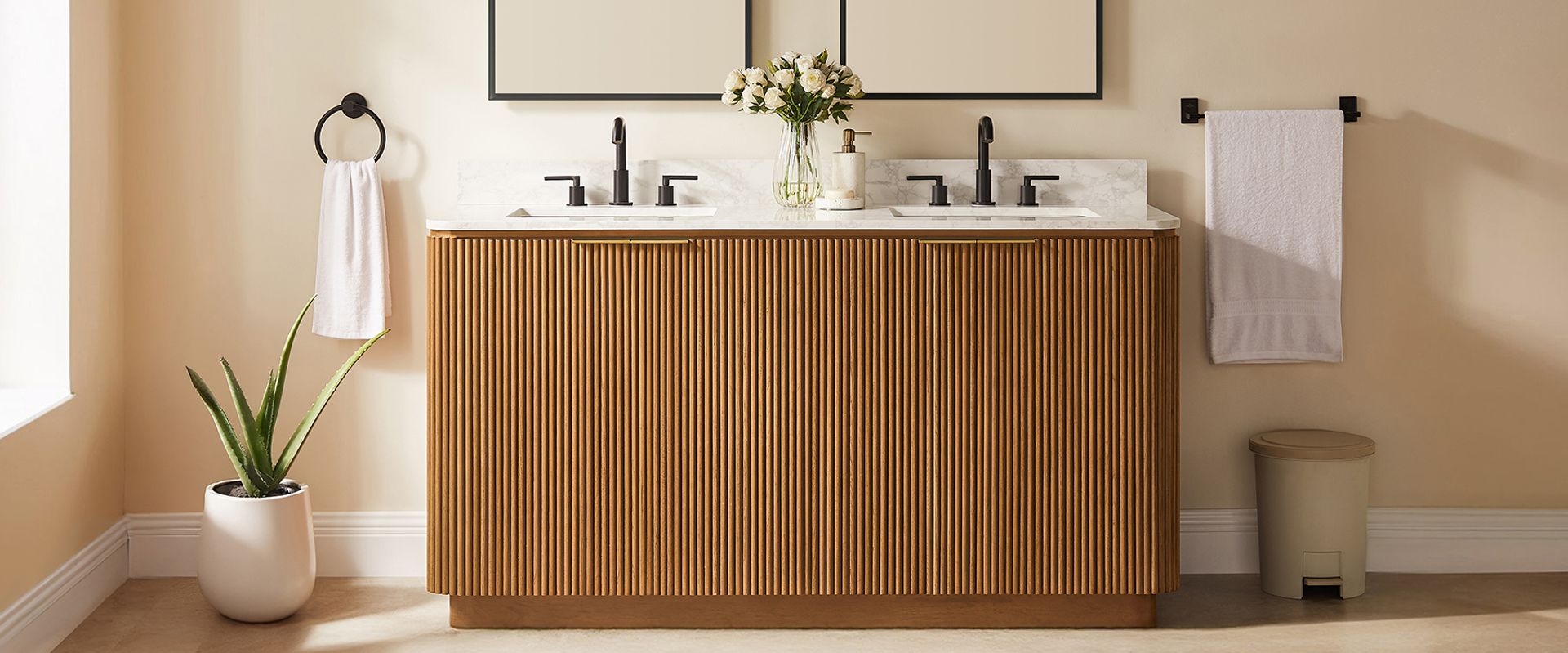 double bathroom vanity for 60 inch