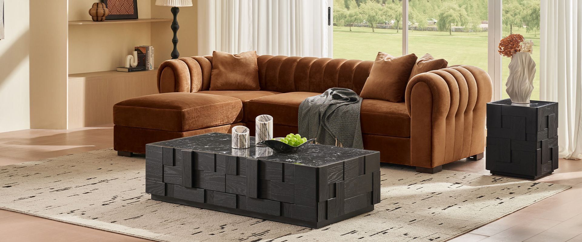  modular sectional sofa with ottoman