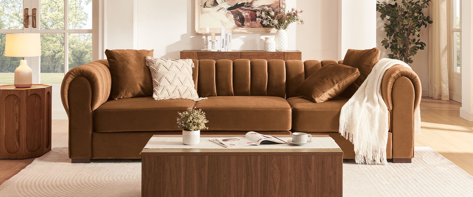 velvet modular sectional sofa 