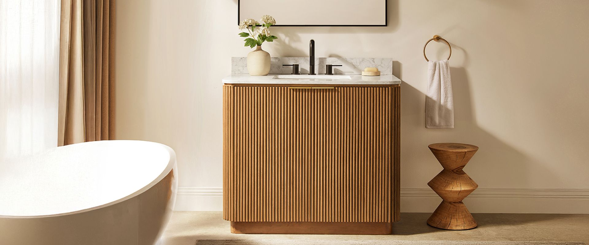single bathroom vanity with sink