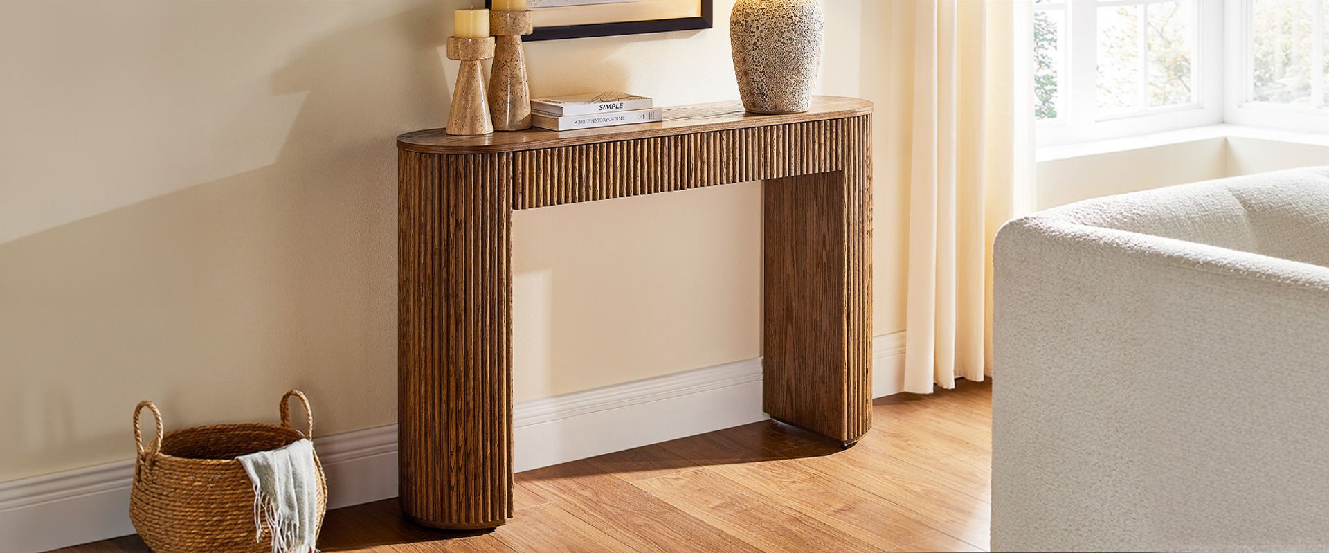 console table with drawers