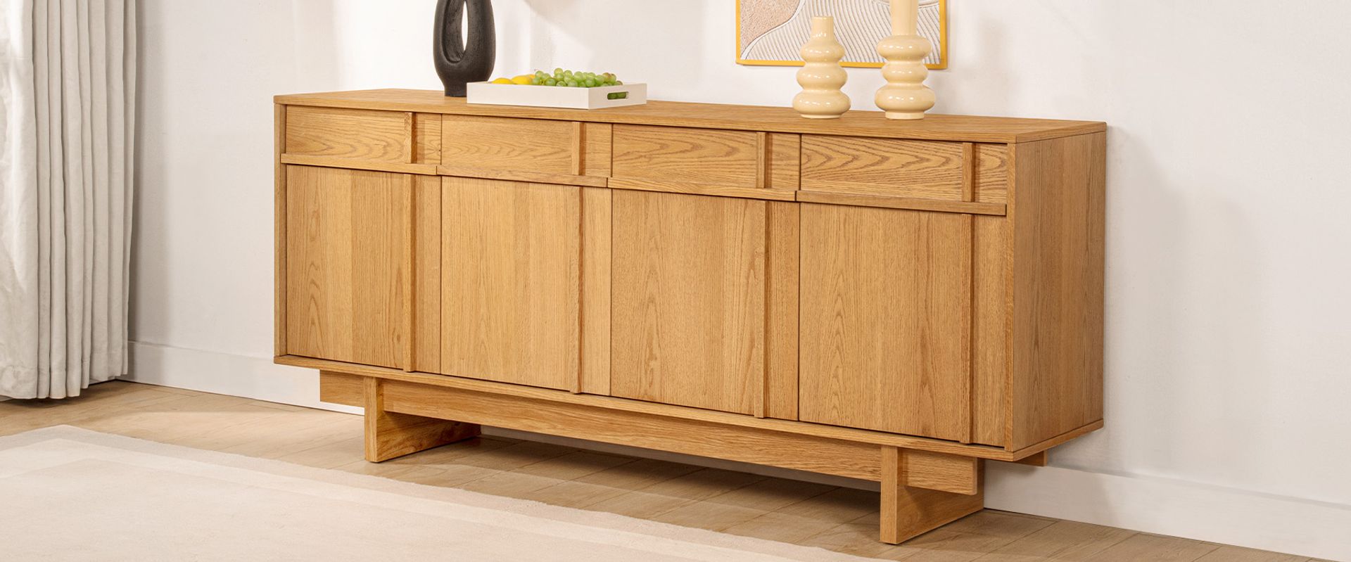 Ash Wood Sideboard