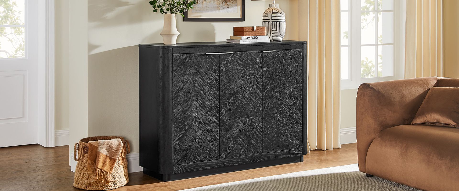 black storage Cabinet