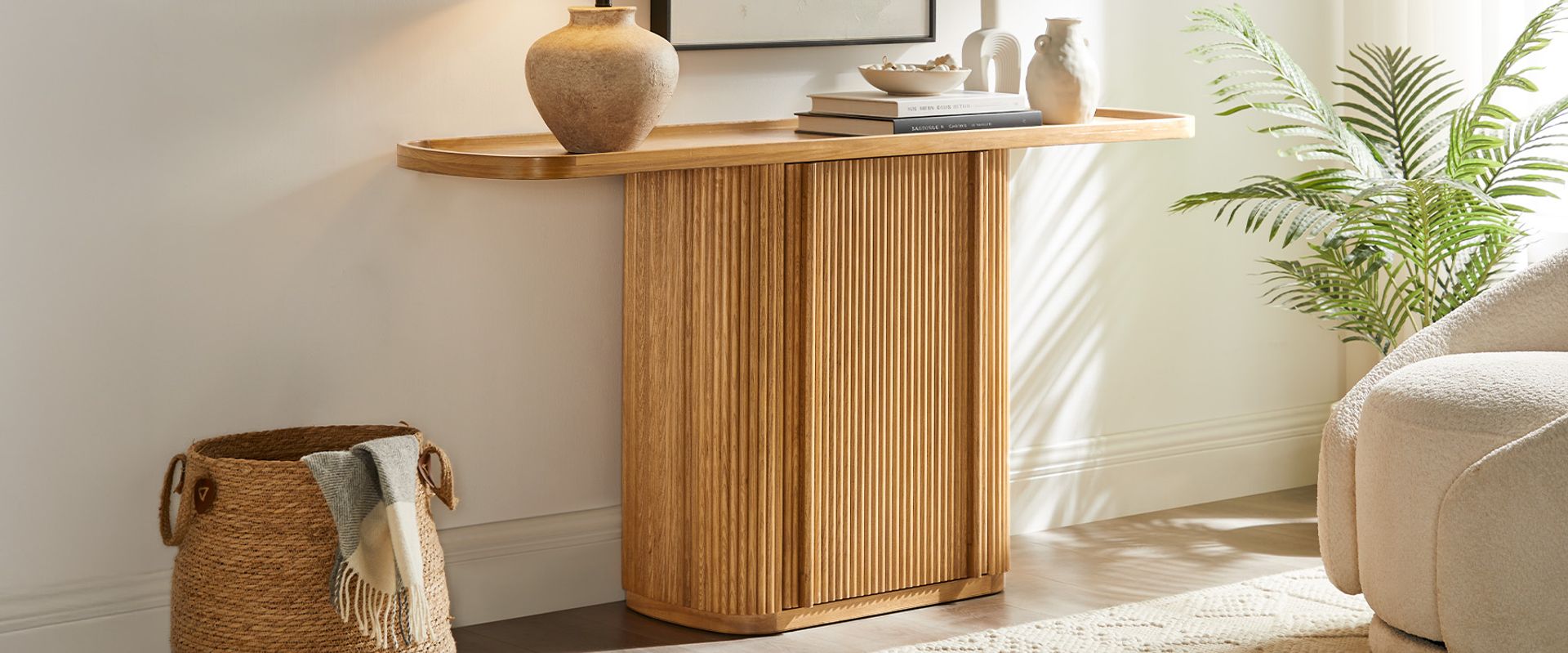 console table with storage