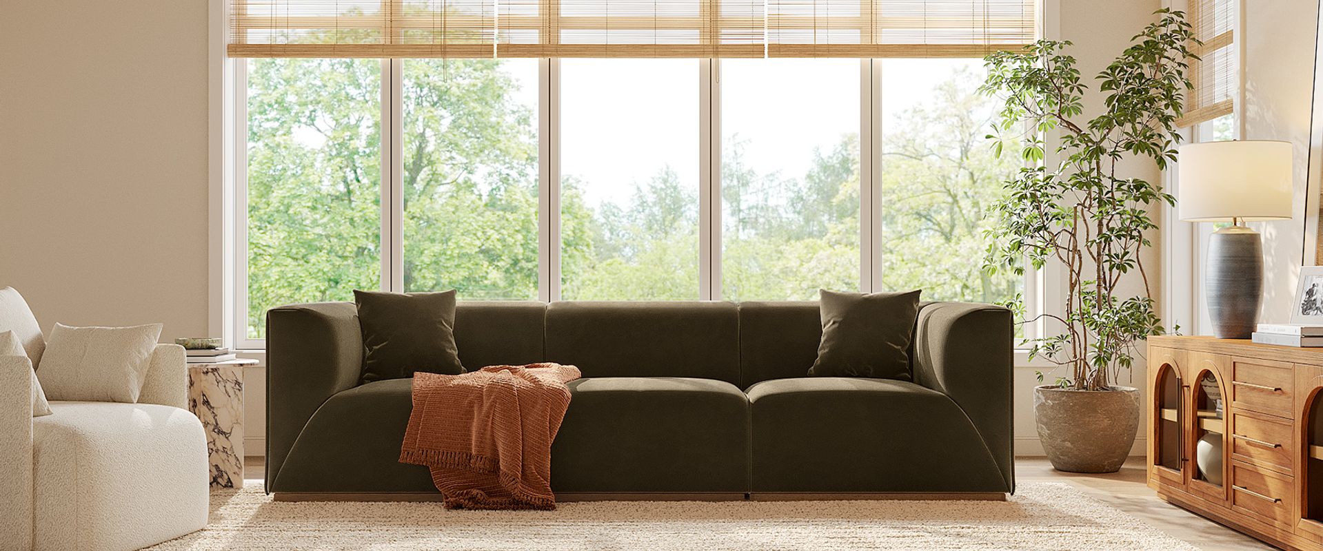 plush sectional sofas