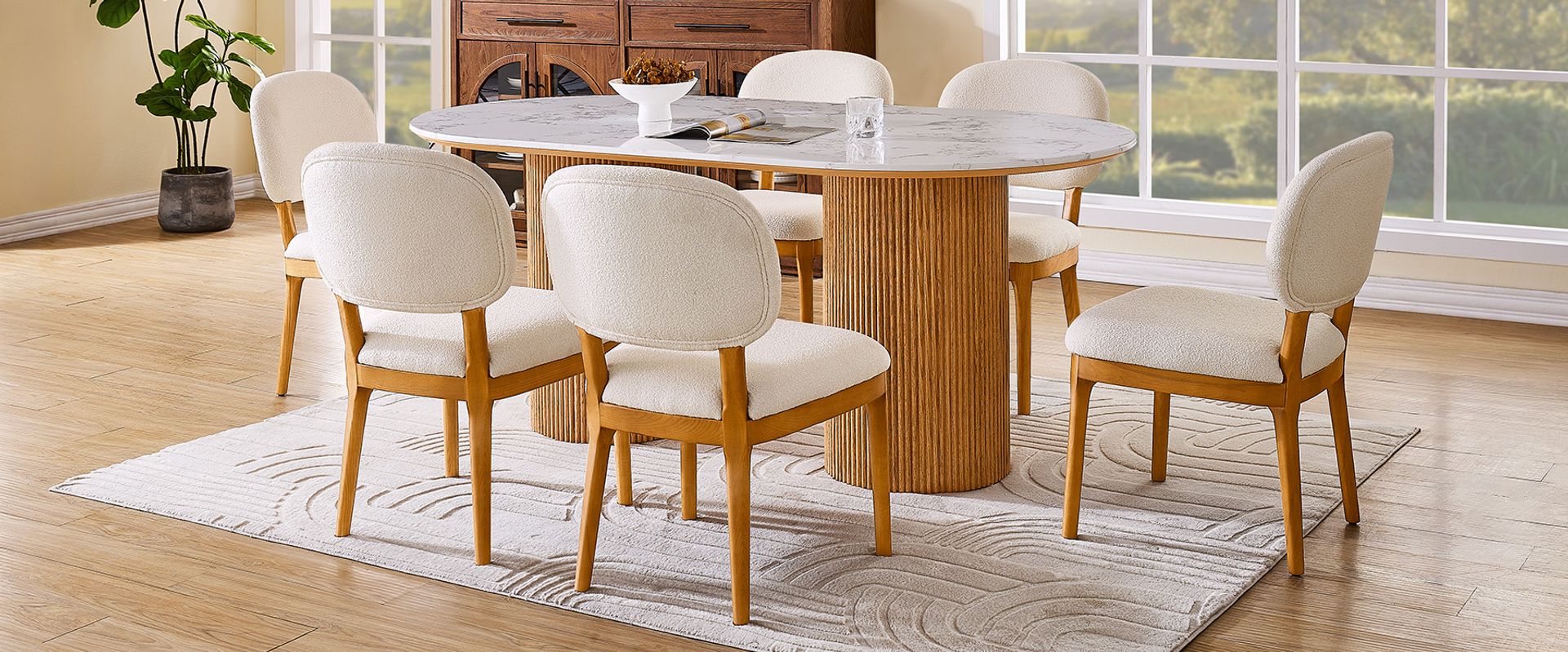 Boucle Dining Chairs