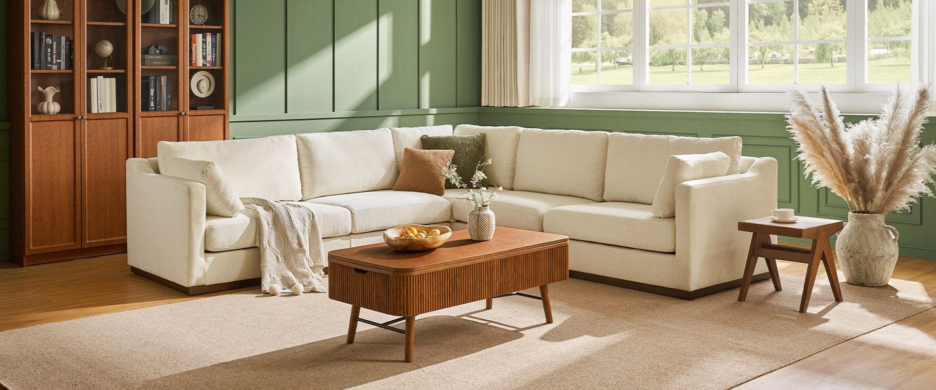 grey modular sectional sofa