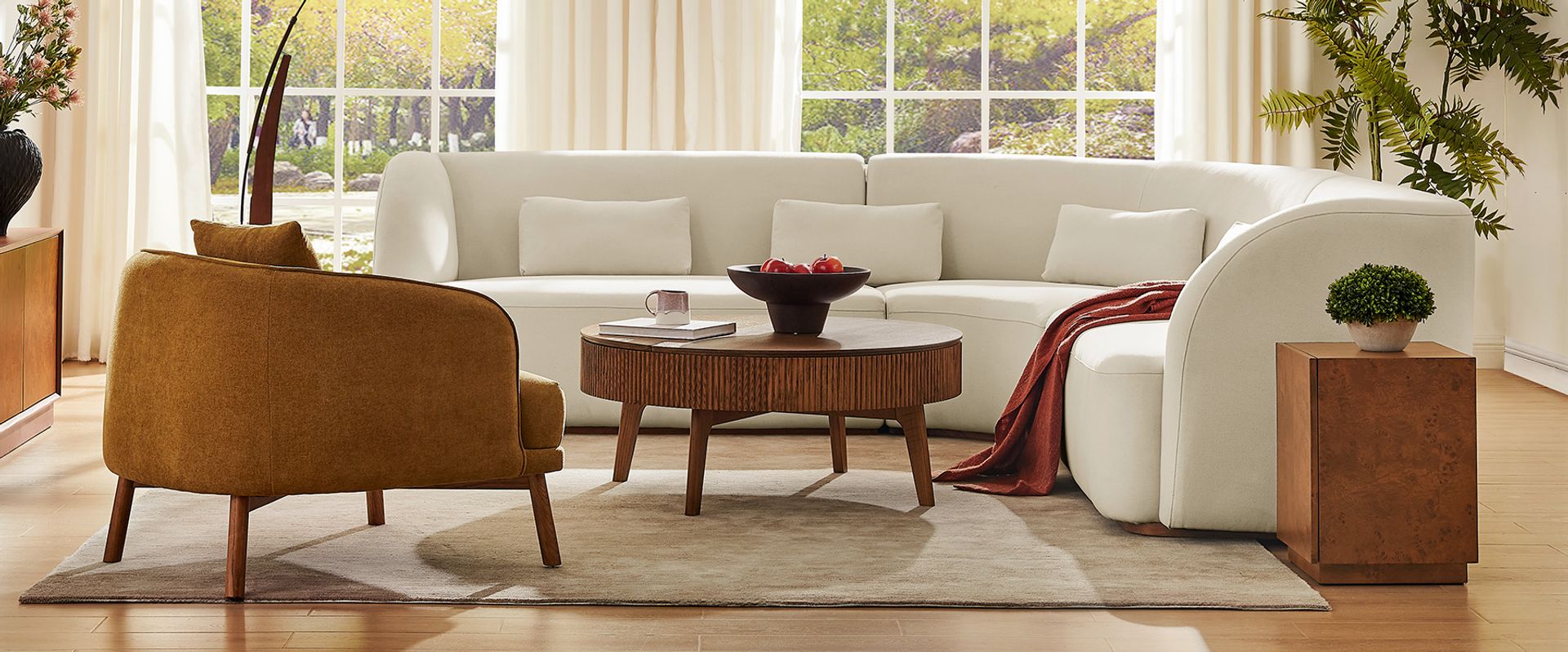 curved modular sectional sofa 