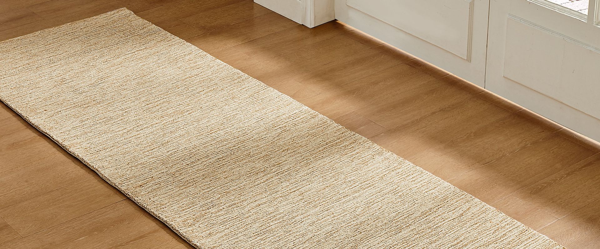 100% wool hand-knotted tufted rug with grain pattern modern style for kitchen