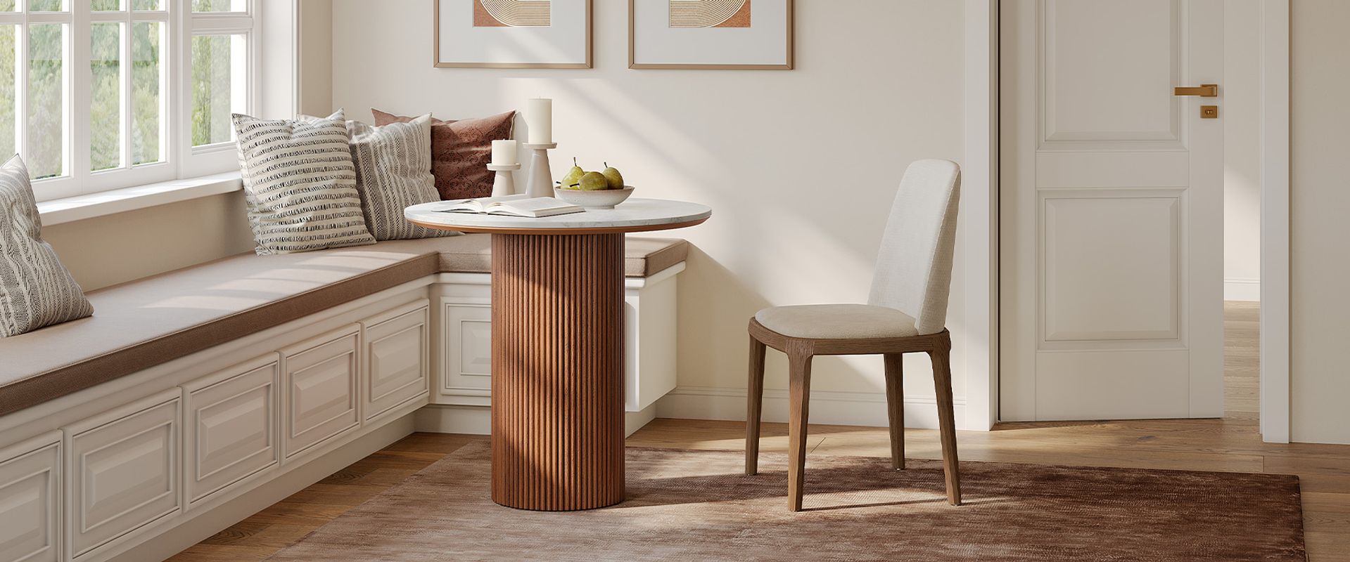 Small Sintered Stone Dining Table for Breakfast Nook