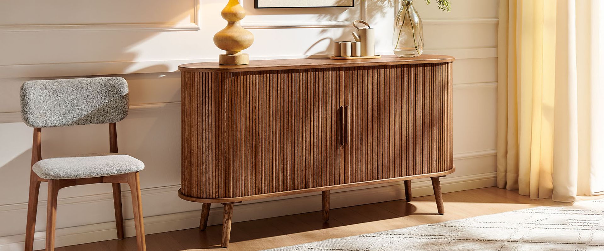 MCM Oak Sideboard