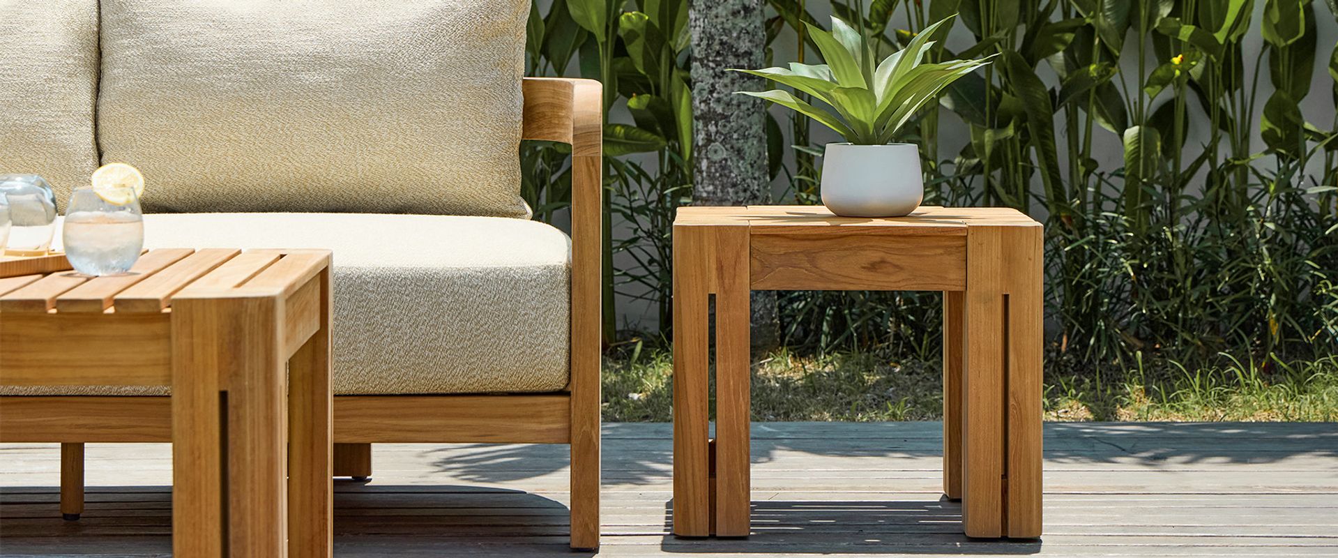 Outdoor Teak Side Table