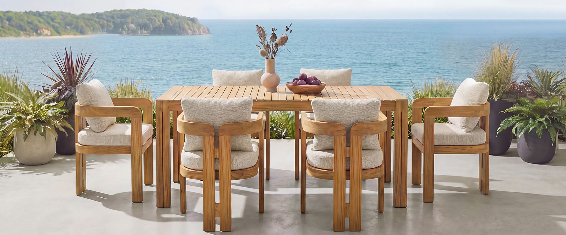  teak dining set