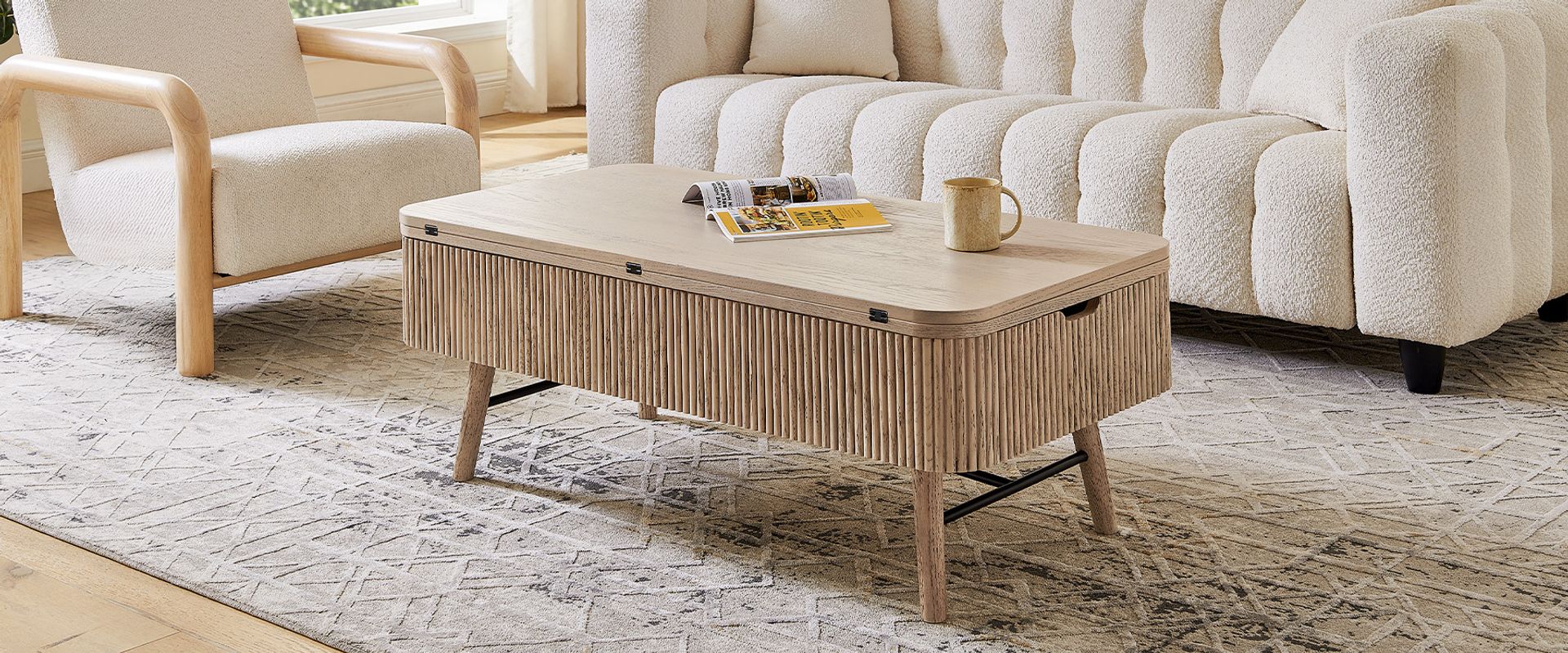 coffee table with lift top