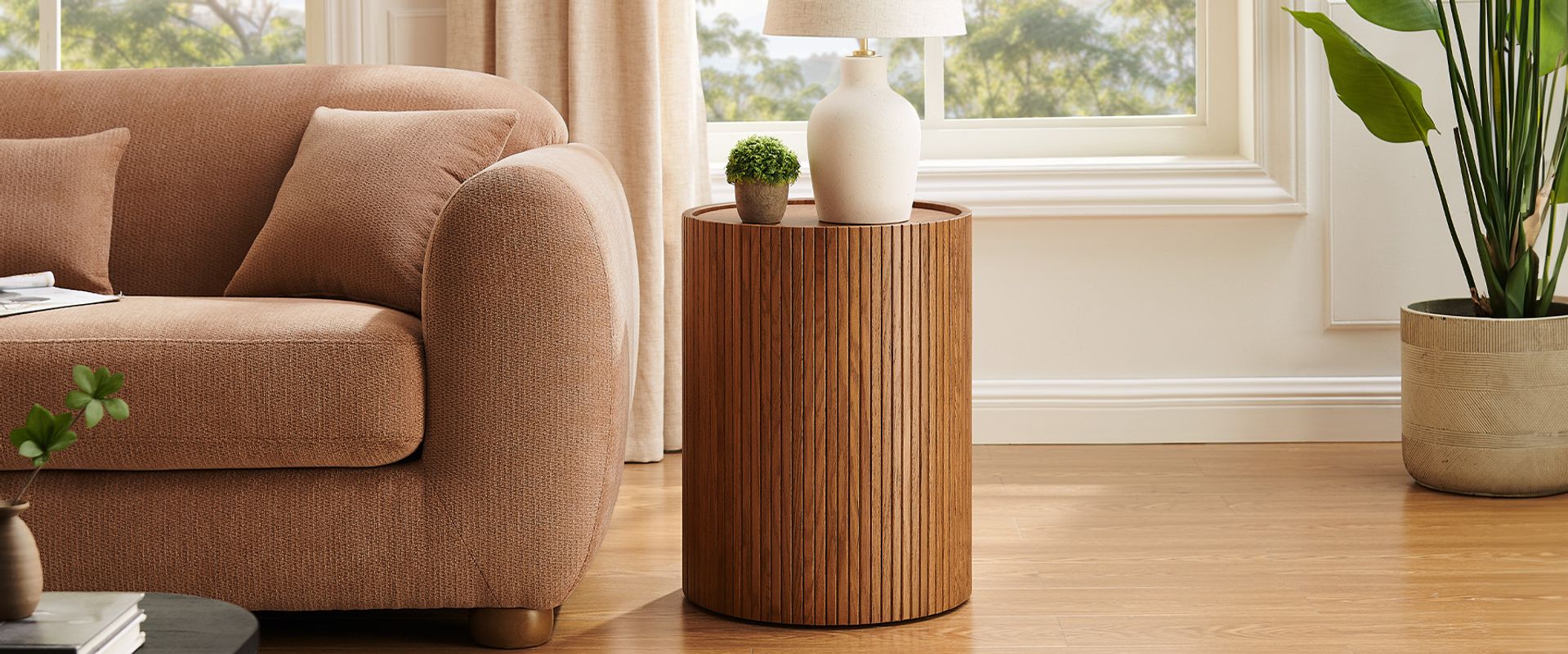 Solid Oak Side Table