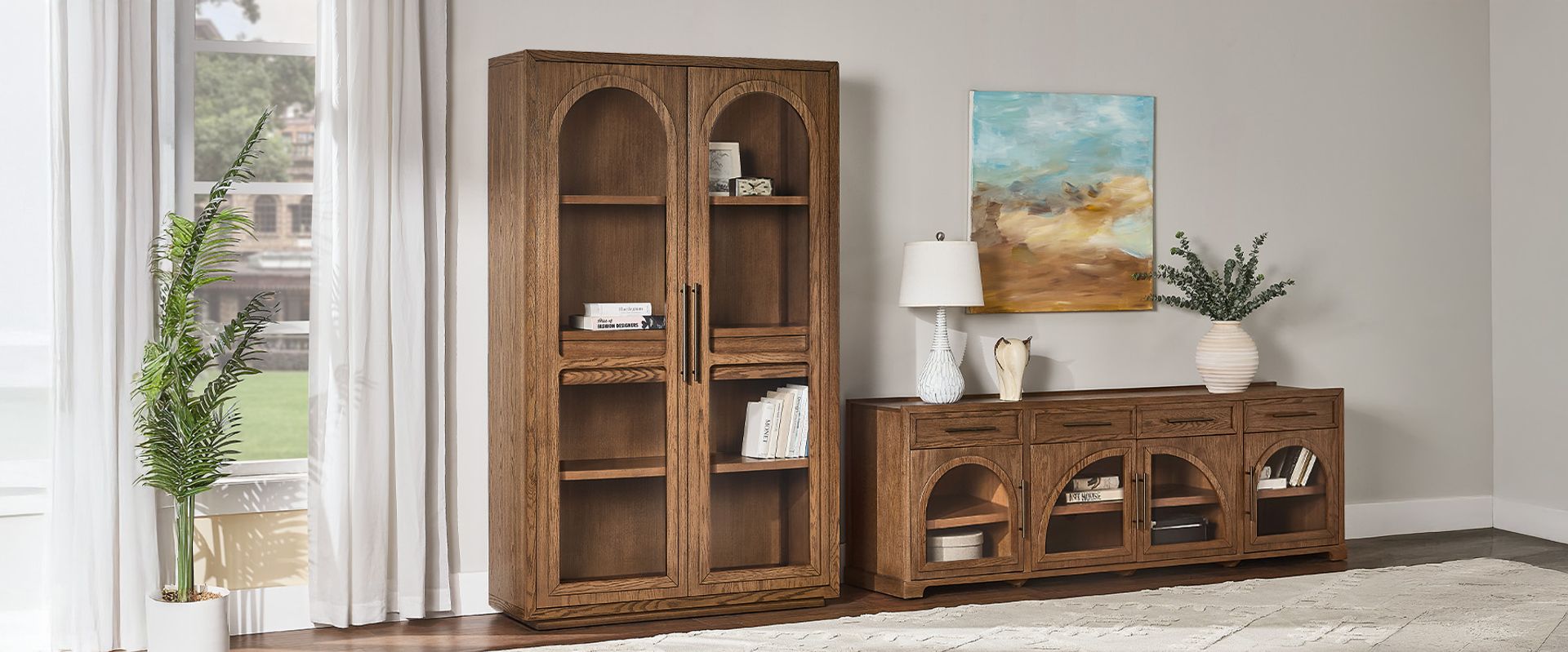 glass display cabinet