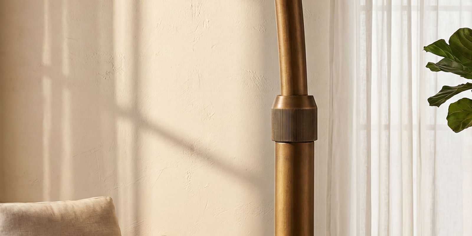 adjustable-height post floor lamp