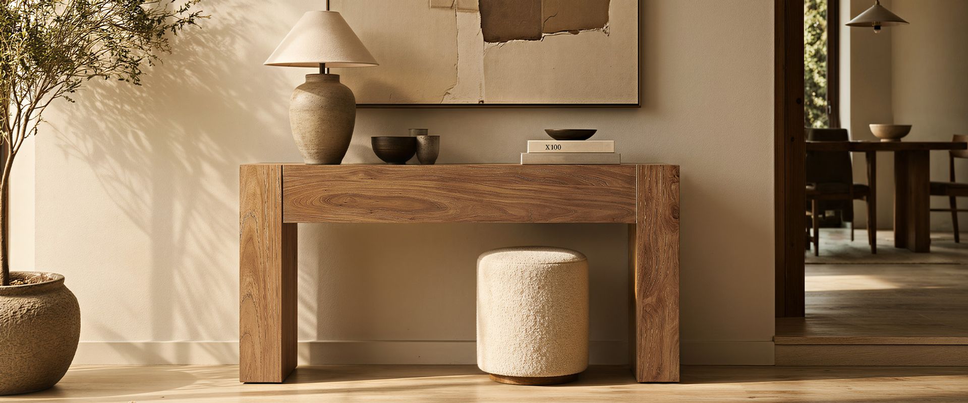 elm console table