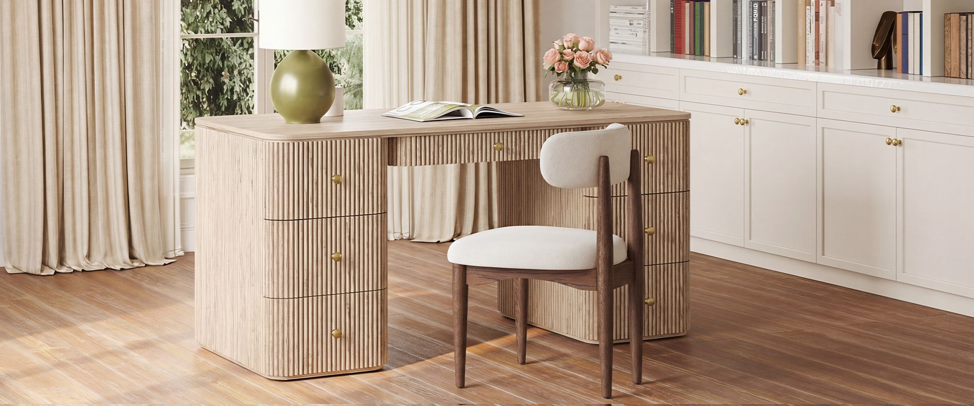 White desk